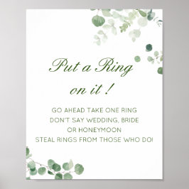 Editable Setzen Sie einen Ring auf das Brautparty Poster