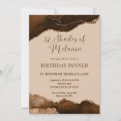 Editable Shades Melanin Birthday Dinner Einladung (Vorderseite)