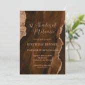 Editable Shades Melanin Einladung, braune Geburt Einladung (Stehend Vorderseite)