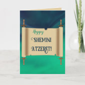 Editable Shemini Atzeret Karte (Vorderseite)