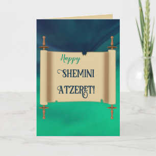 Editable Shemini Atzeret Karte