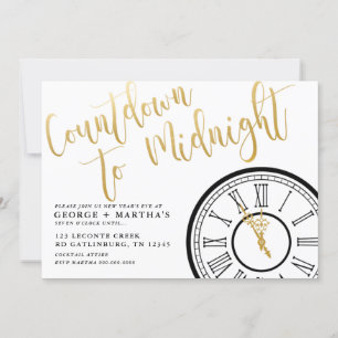 EDITABLE Silvester-Party Einladung