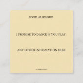 Editable Simple Classy UAWG Begleitkarte (Rückseite)