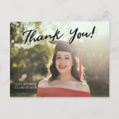 EDITABLE Simple Elegant Script Vielen Dank Postkarte (Vorderseite)