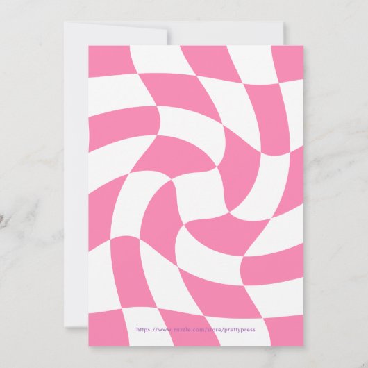 Editable Sleepover Geburtstagsparty Einladung (Rückseite)