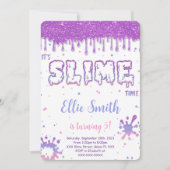 Editable Slime Einladung (Vorderseite)