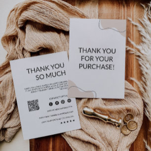 Editable Small Business Vielen Dank, Dankeskarte
