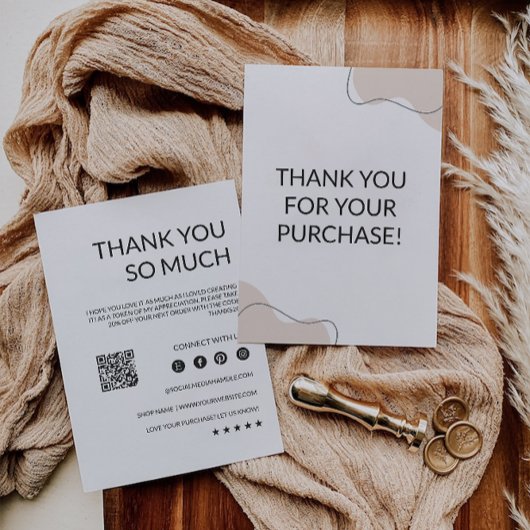 Editable Small Business Vielen Dank, Dankeskarte