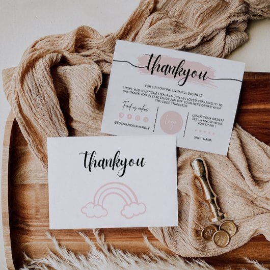 Editable Small Business Vielen Dank, Dankeskarte