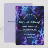 Editable Smoky  Einladung (Vorne/Hinten)