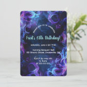 Editable Smoky  Einladung (Stehend Vorderseite)