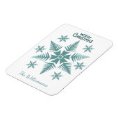 Editable Snowflake Christmas/Holiday Magnet (Linke Seite)