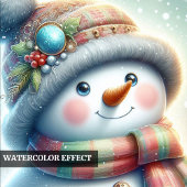 Editable Snowman Kids Gift Tag Personalized Xmas Geschenkanhänger