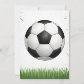 Editable Soccer Birthday Einladung (Rückseite)