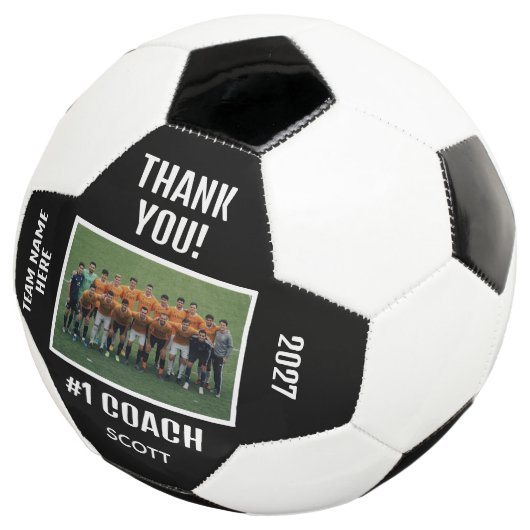 Editable Soccer Coach Appreciation Team Design Fußball (Dreiviertel)