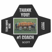 Editable Soccer Coach Appreciation Team Design Fußball (Flach)