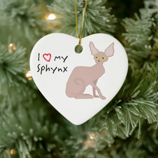 Editable Sphynx Weihnachtsschmuck (Baum)