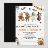 Editable Spooktacular Costume Party Halloween  Einladung (Vorne/Hinten)