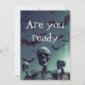 Editable Spooky Template Einladung (Rückseite)