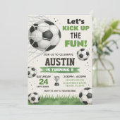 Editable Sports Party Einladung für Jungs & Mädche (Stehend Vorderseite)