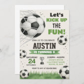 Editable Sports Party Einladung für Jungs & Mädche (Vorne/Hinten)