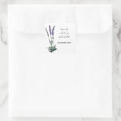 Editable Sprigs of Lavender Quadratischer Aufkleber (Tasche)
