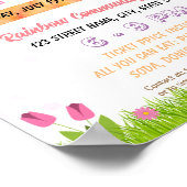 Editable Spring Flying School Flyer Poster (Ecke)