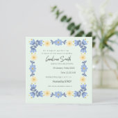 Editable Spring Garden Bride to Be Invite | Custom Einladung (Stehend Vorderseite)