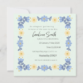 Editable Spring Garden Bride to Be Invite | Custom Einladung