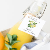 Editable Square Limoncello Flasche Geschenkanhänger