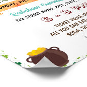 Editable St Pattrick's day potluck Flyer Poster (Ecke)