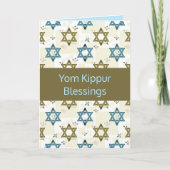Editable Star der David Jom Kippur-Segmentkarte Karte (Vorderseite)