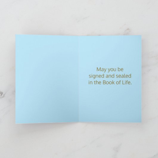 Editable Star der David Jom Kippur-Segmentkarte Karte (Innenseite)