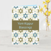 Editable Star der David Jom Kippur-Segmentkarte Karte (Gelbe Blume)