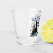 Editable Starry Night Glass Schnapsglas (Links)