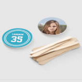 Editable Streifen und Background Color Sporty Foto Fächer (Non-assembled)