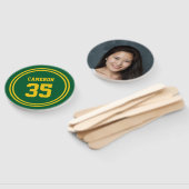 Editable Streifen und Background Color Sporty Foto Fächer (Non-assembled)