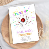 Editable Strike Party Einladung für Jungen oder Mä