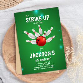 Editable Strike Party Einladung für Kinder