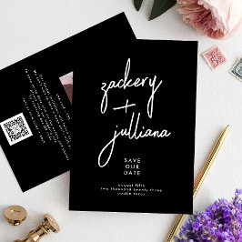 Editable Stylish NAMES | Foto Custom Save The Date
