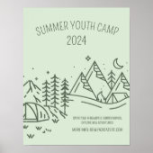 Editable Summer Fun Camp , Youth Summer Camp Poster (Vorne)