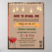 Editable Summer Grillen potluck Flyer Poster (Vorne)