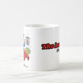 Editable Superhero gift mug superdad the best dad Kaffeetasse (Mittel)