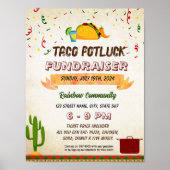 Editable Taco potluck Flyer Poster (Vorne)