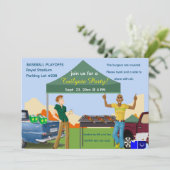 Editable Tailgate-Party Einladung (Stehend Vorderseite)