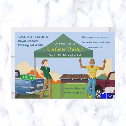 Editable Tailgate-Party Einladung