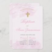 Editable Tauferin Einladung (Vorne/Hinten)
