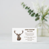 Editable Taxidermist Visitenkarte (Stehend Vorderseite)