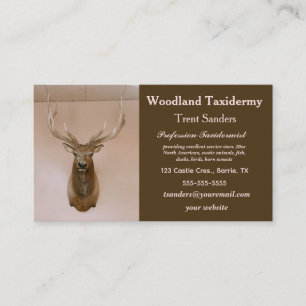 Editable Taxidermy Visitenkarte