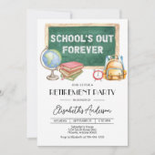 Editable Teacher Retirement Party Invitation (Digi Einladung (Vorderseite)